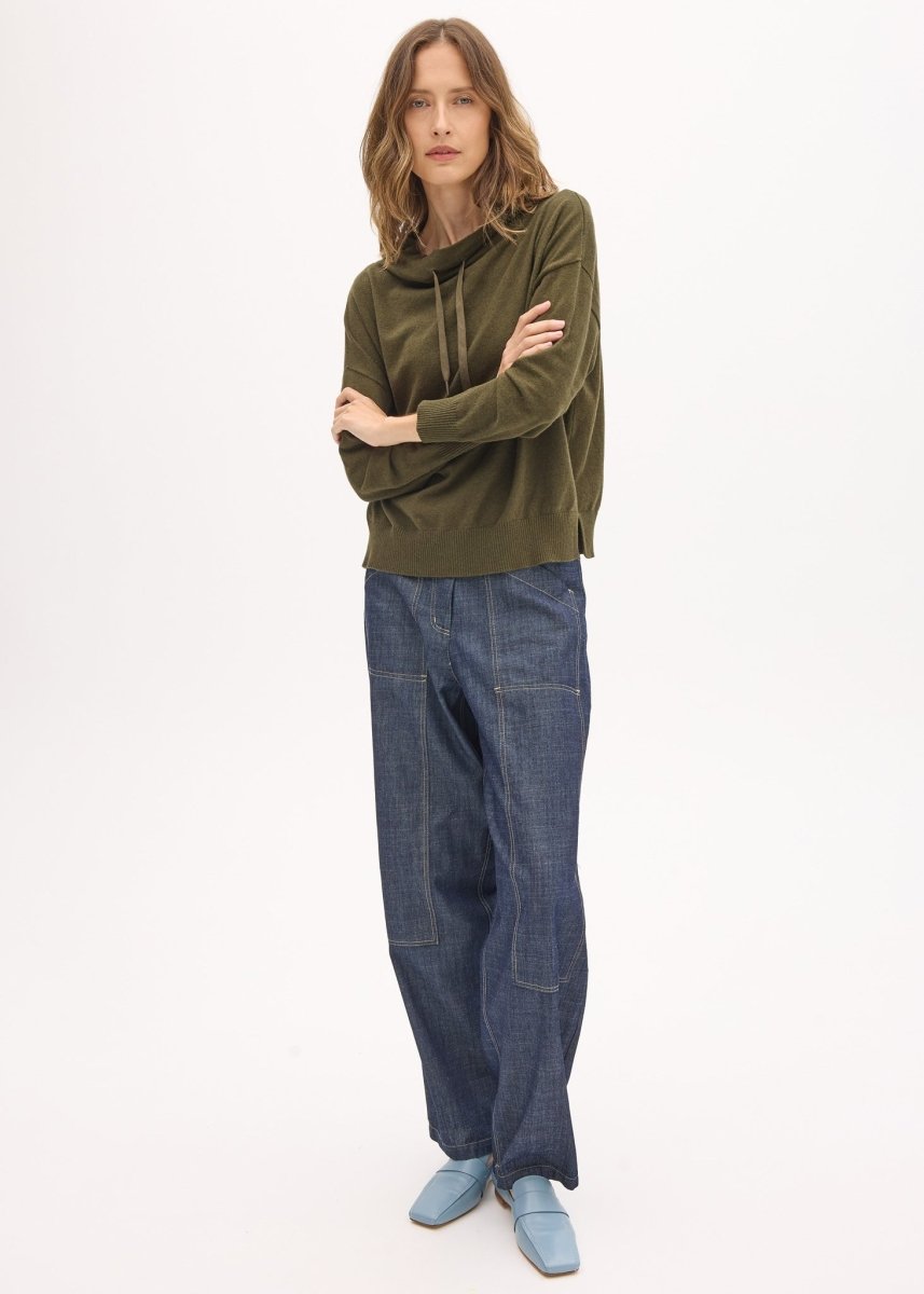 Rowan Drawcord Knit - Green Knit POL