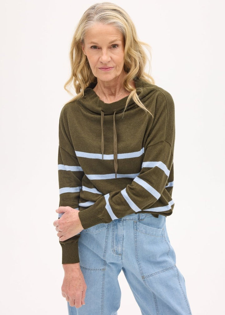 Rowan Drawcord Knit - Green / Blue Knit POL