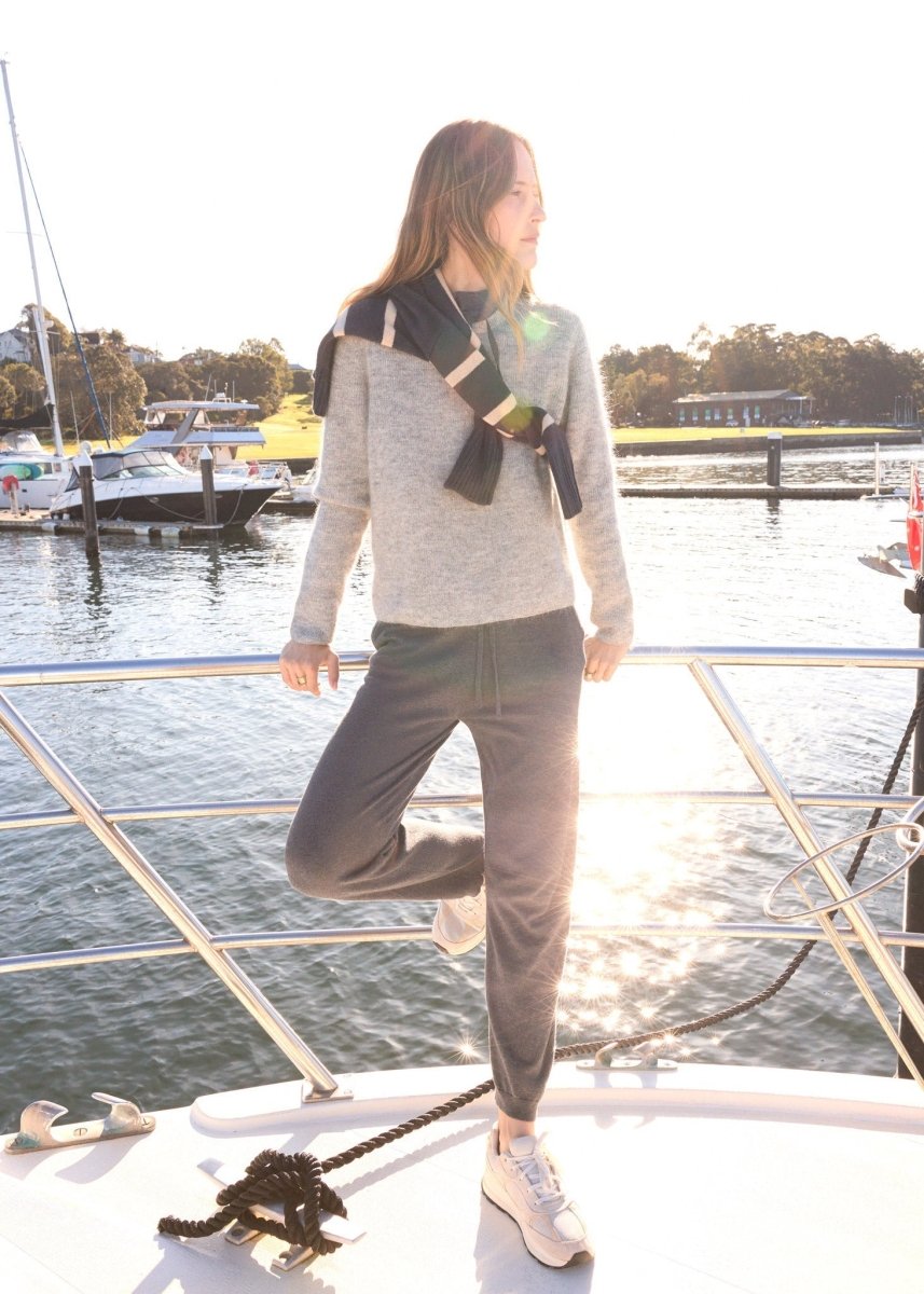 Rowan Knit Pant - Charcoal pant POL