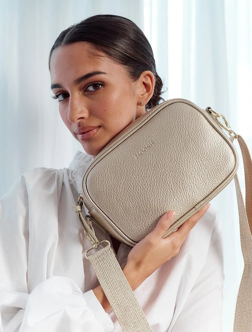 Ruby Cross Body Bag - Gold Bags zjoosh