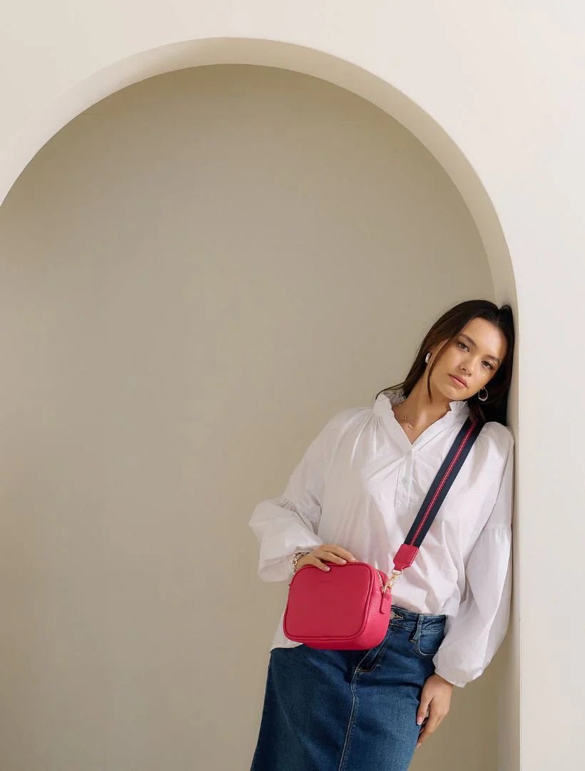 Ruby sports cross body Bag - Geranium Handbag zjoosh