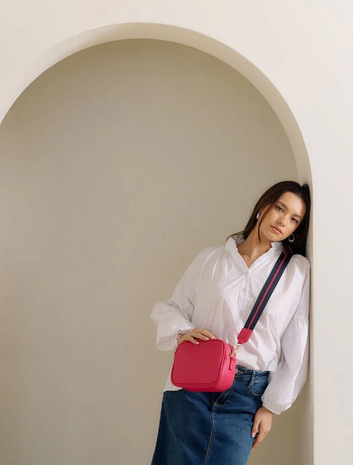 Ruby sports cross body Bag - Geranium Handbag zjoosh