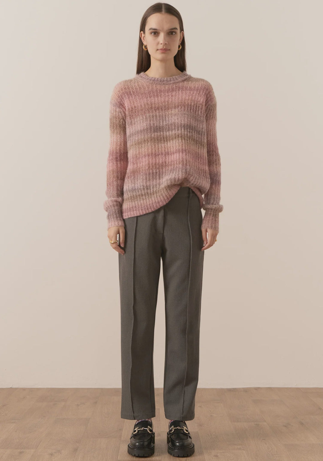 Russo Space Dyed Knit - Rose knits POL
