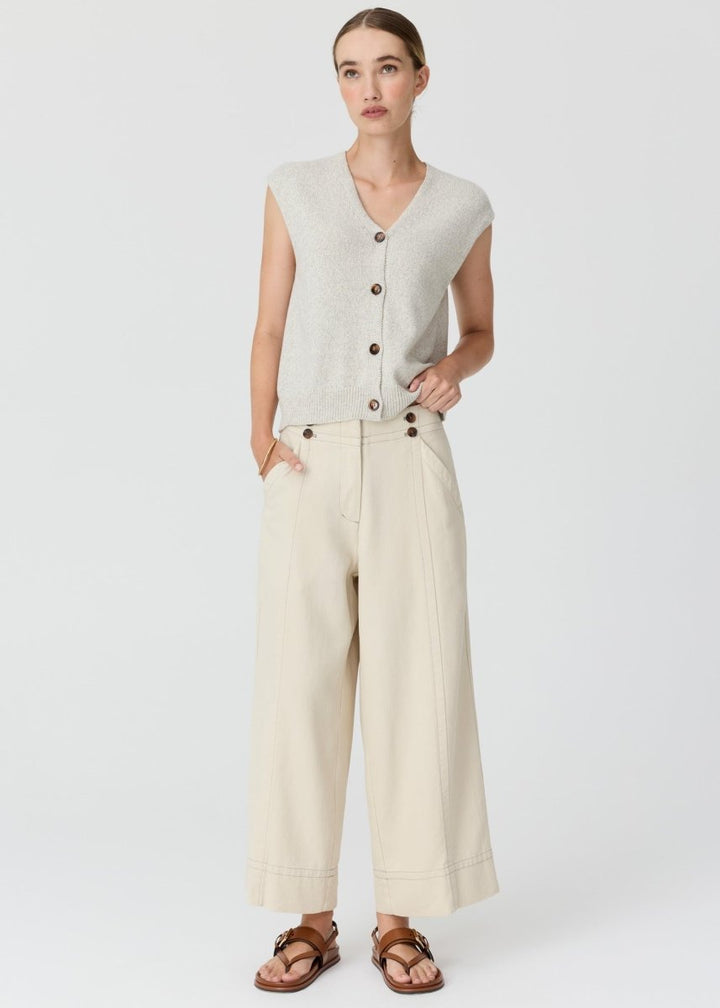 Rye Knit Vest - Silver knit POL
