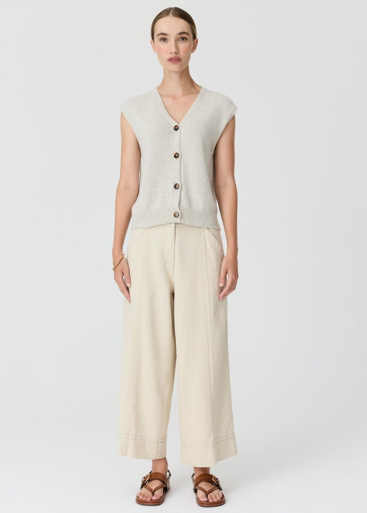 Rye Knit Vest - Silver knit POL