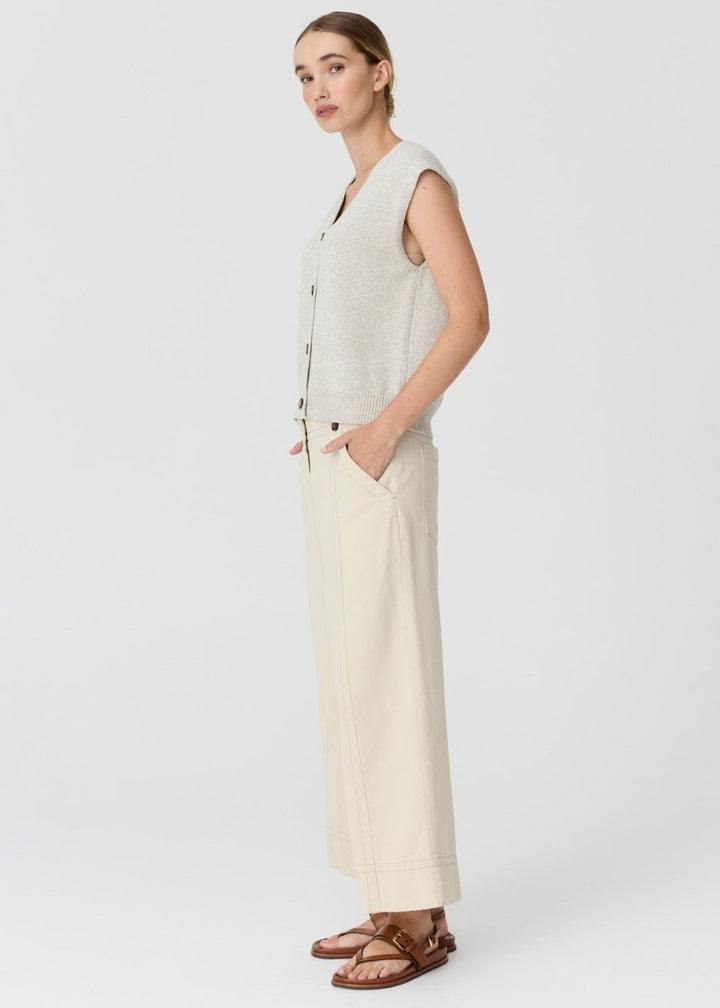 Rye Knit Vest - Silver knit POL