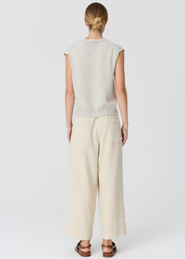 Rye Knit Vest - Silver knit POL