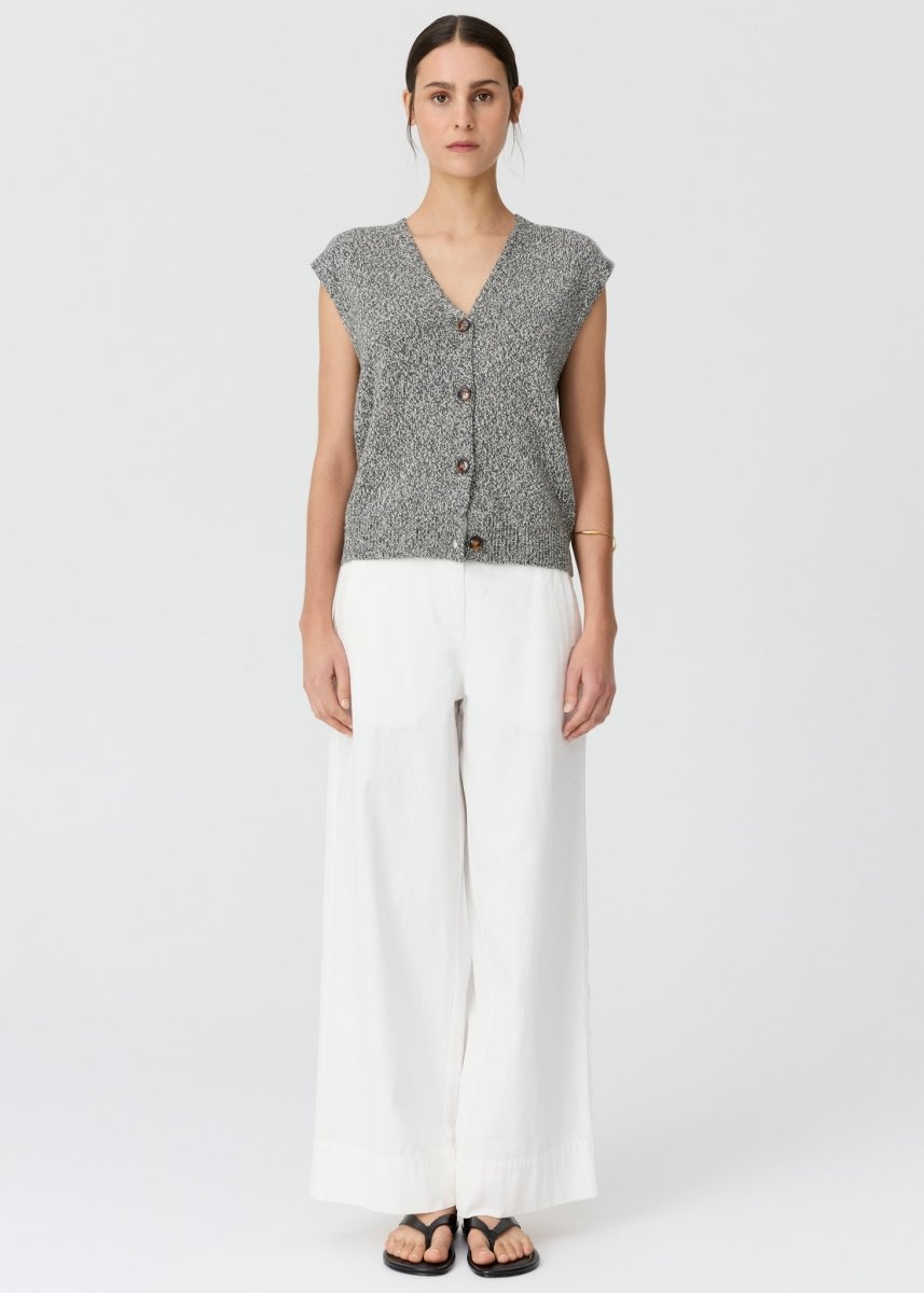 Rye Knit Vest - Slate knit POL