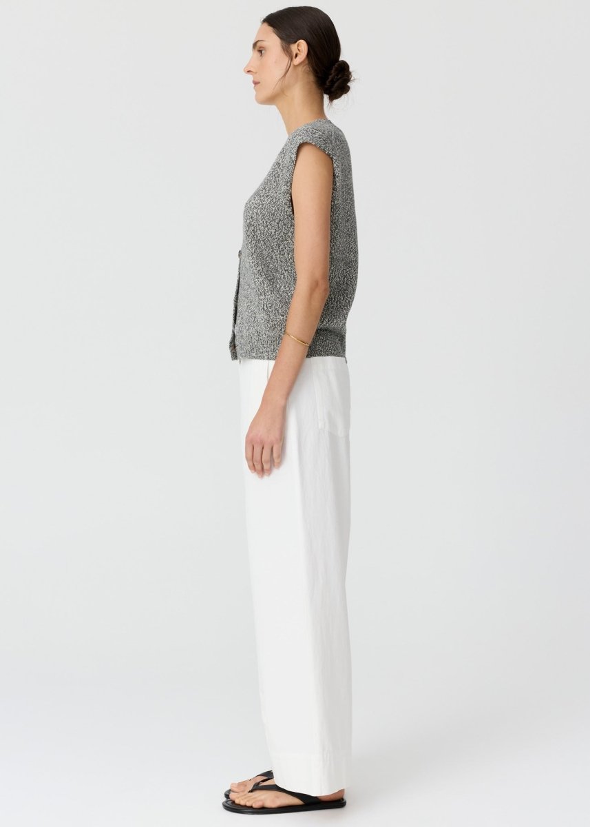 Rye Knit Vest - Slate knit POL