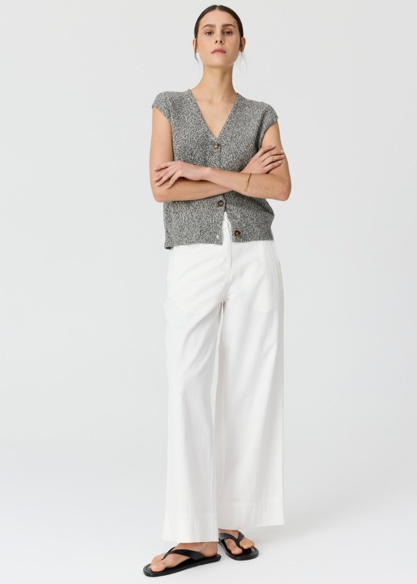Rye Knit Vest - Slate knit POL