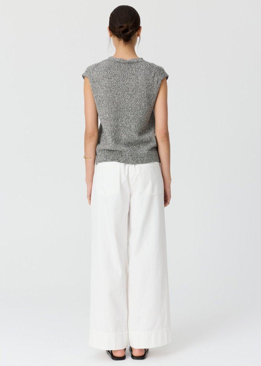 Rye Knit Vest - Slate knit POL