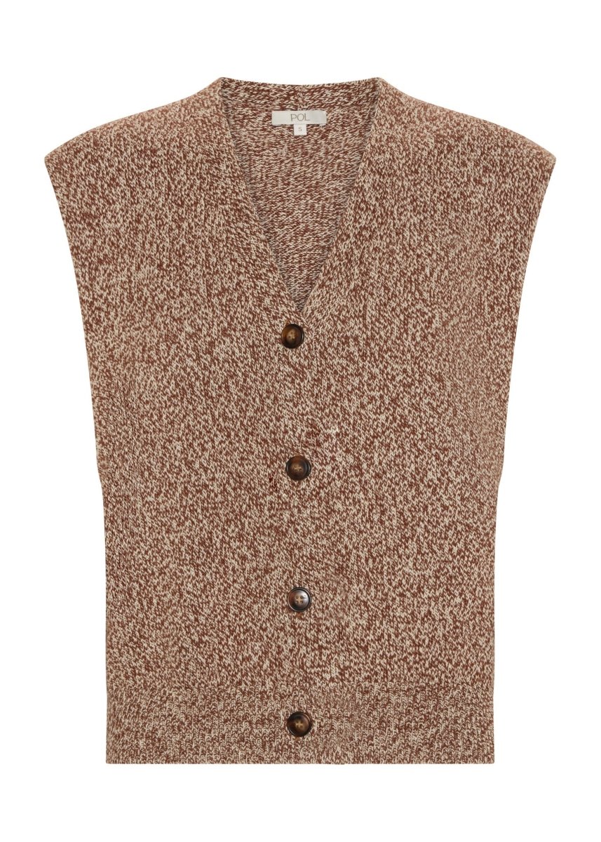 Rye Knit Vest - toffee knit POL