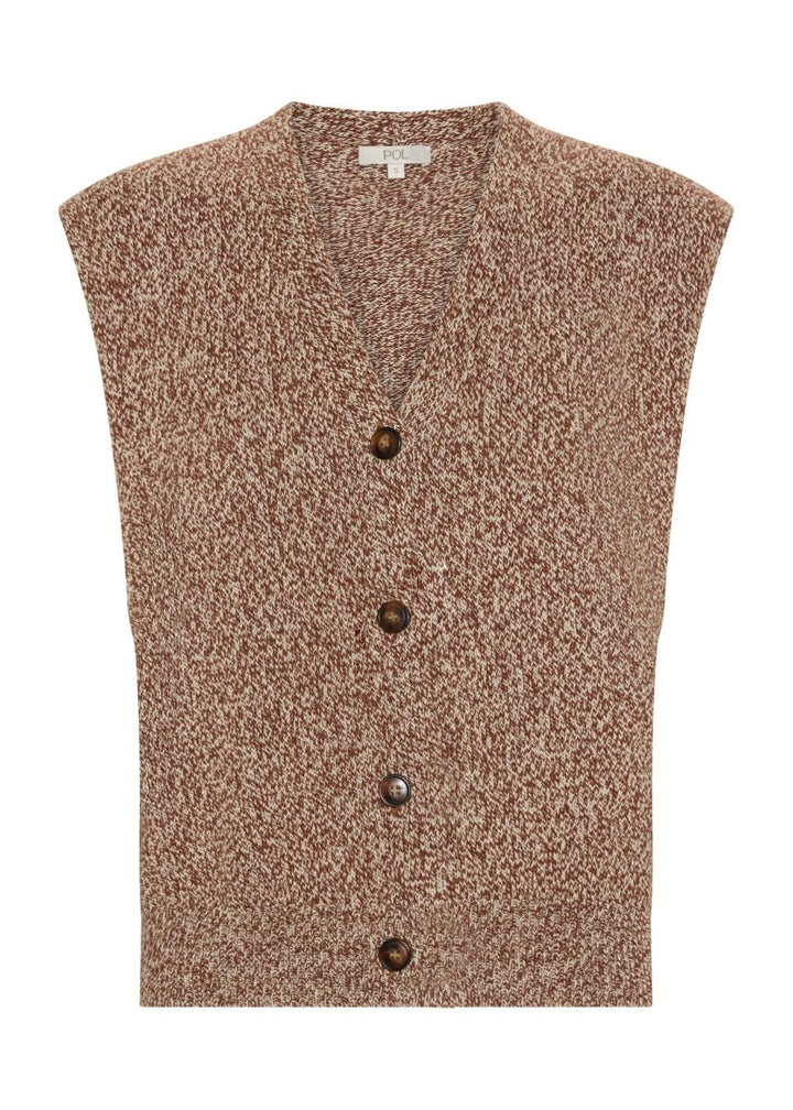 Rye Knit Vest - toffee knit POL