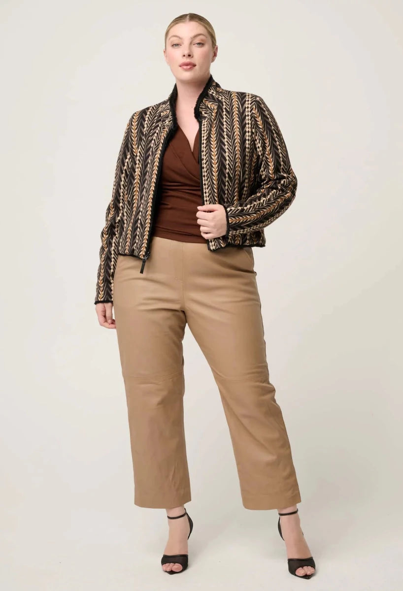 Rylie Reversible Ponte Fur - Black Bromegrass Coats &amp; Jackets Once Was