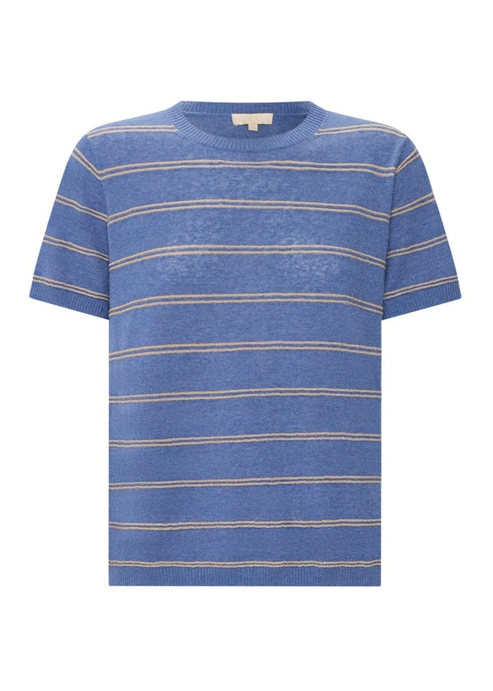 Sable Stripe Knit Tee Blue / Gold t-shirt POL