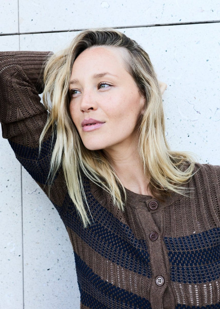 Sable Striped Cardigan cardigan POL