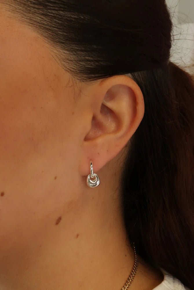 Sadie hoop - Silver earings Zafino Jewellery