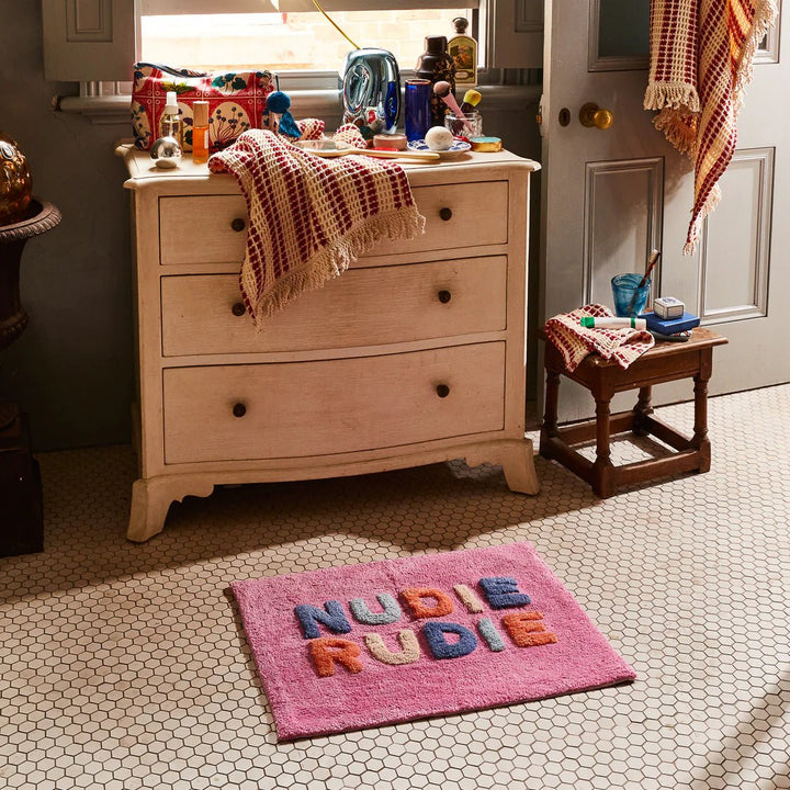 Sage and Clare Nudie Rudie Bath Mat - Dahlia Bath Mats & Rugs Sage & Clare