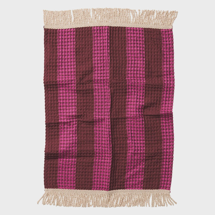 Sage & Clare Zelia Waffle face washer - Bougainvillea bath Sage & Clare