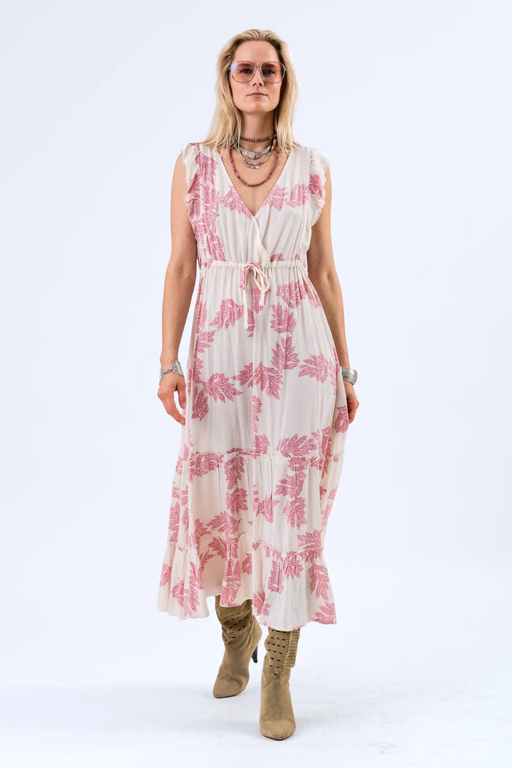 Samo Midi Dress SL PINK dress Lollys Laundry