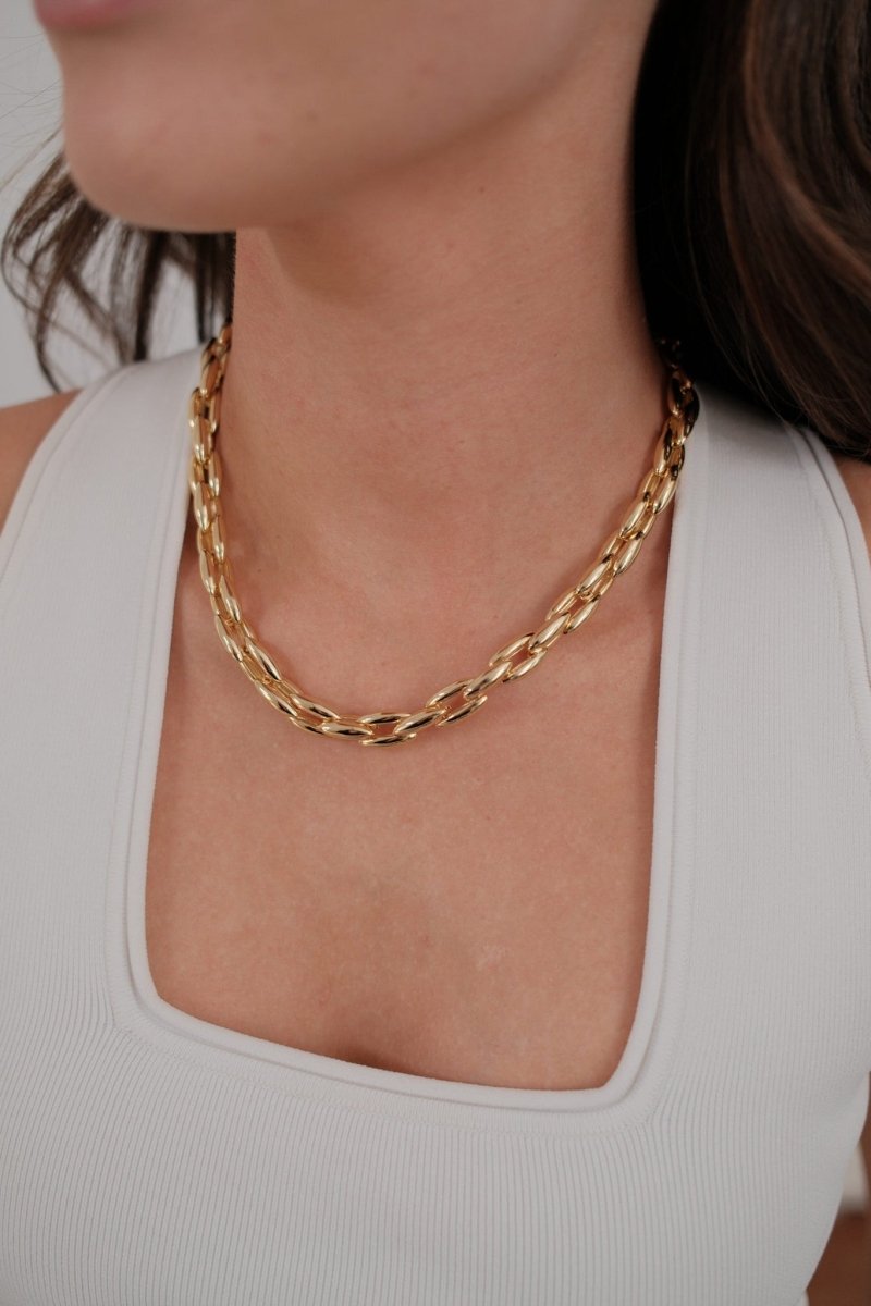Sara Necklace - Gold Necklace Zafino