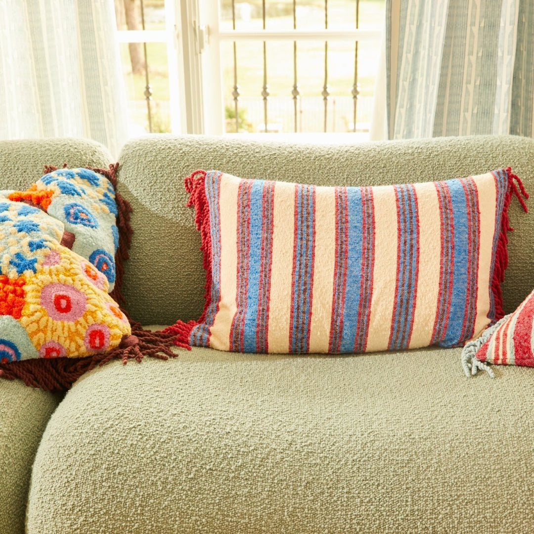 Selene Woven Cushion - Azure - Stanleyandstone