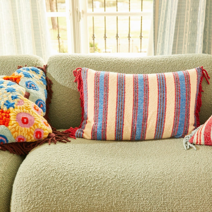 Selene Woven Cushion - Azure - Stanleyandstone