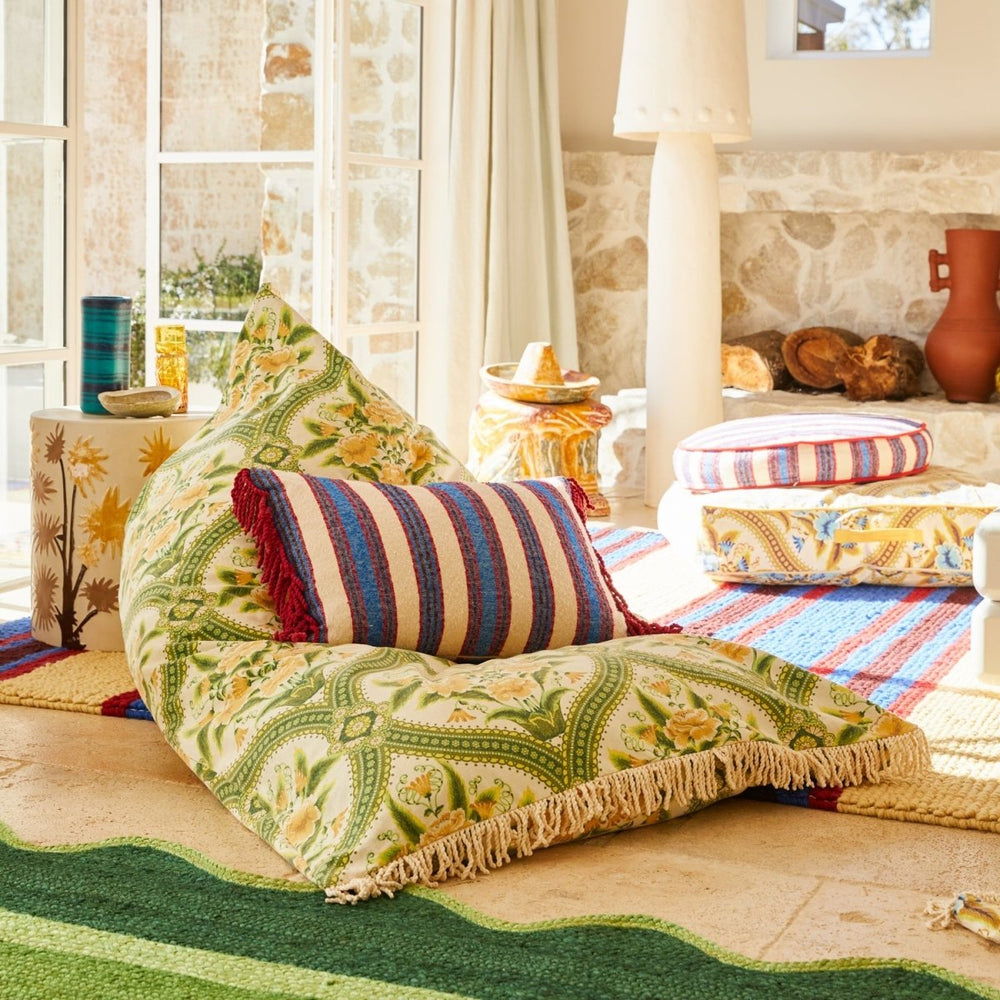 Selene Woven Cushion - Azure - Stanleyandstone