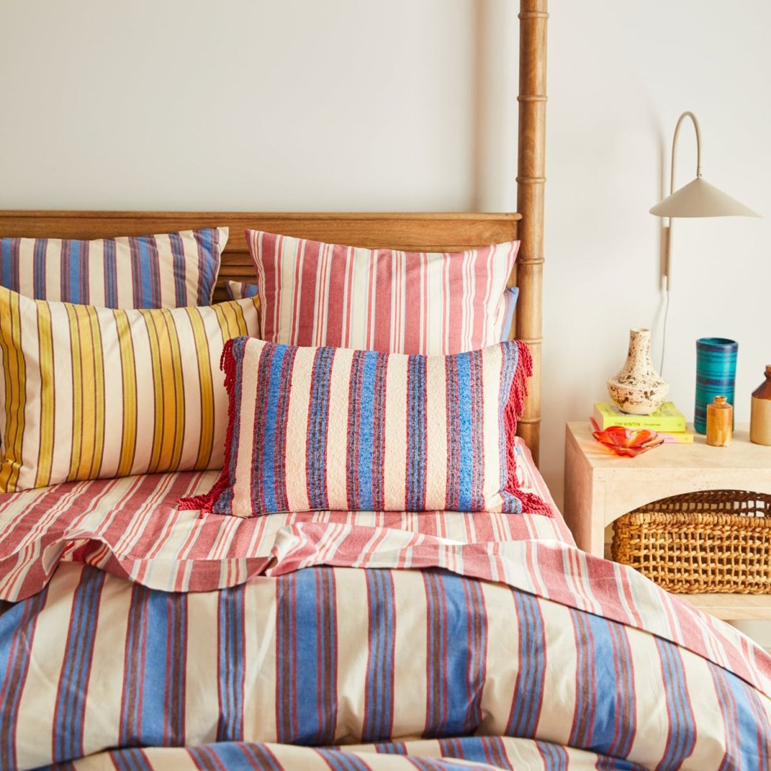 Selene Woven Cushion - Azure - Stanleyandstone