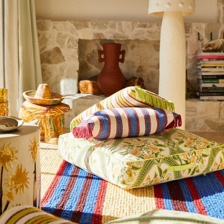 Selene Woven Cushion - Azure - Stanleyandstone