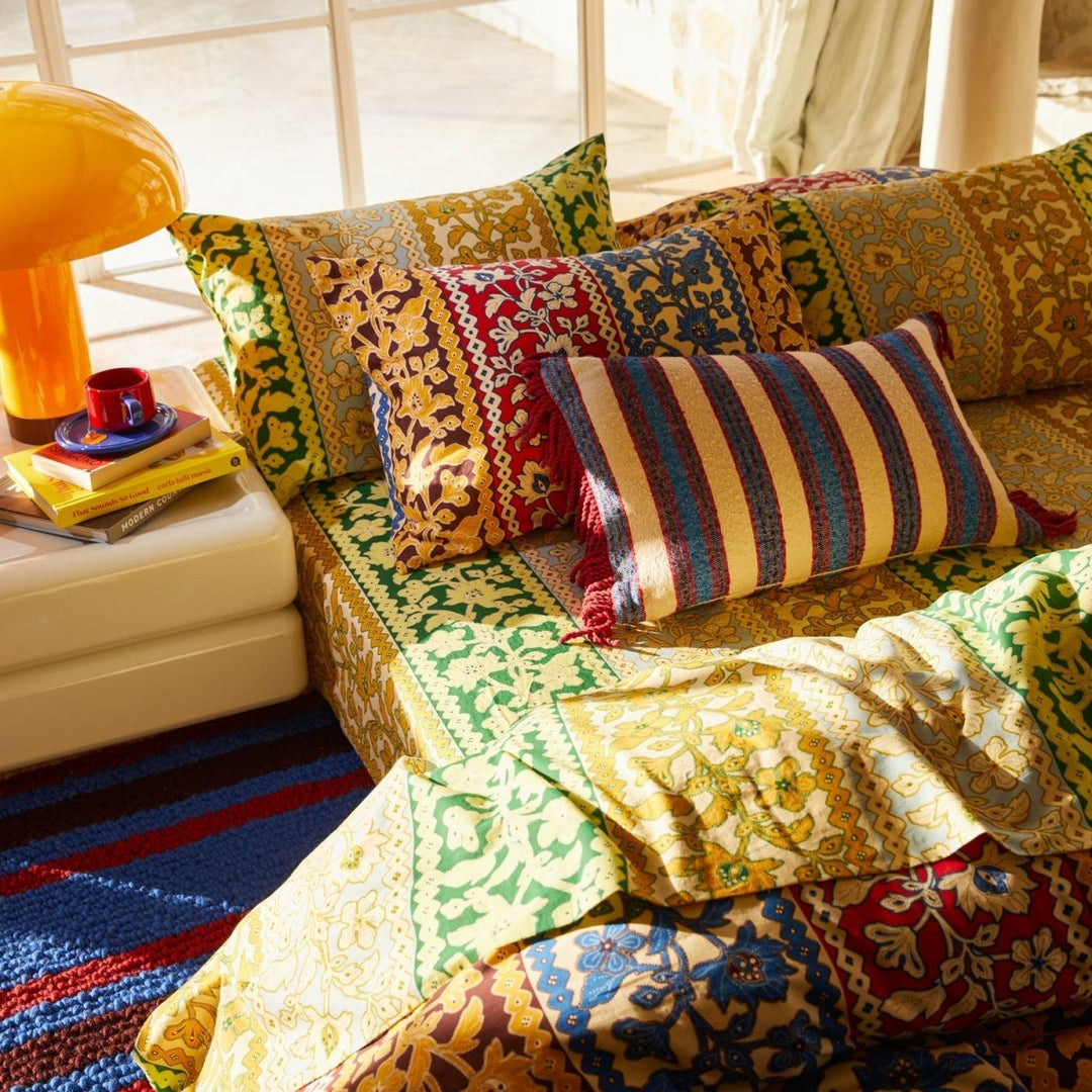 Selene Woven Cushion - Azure - Stanleyandstone