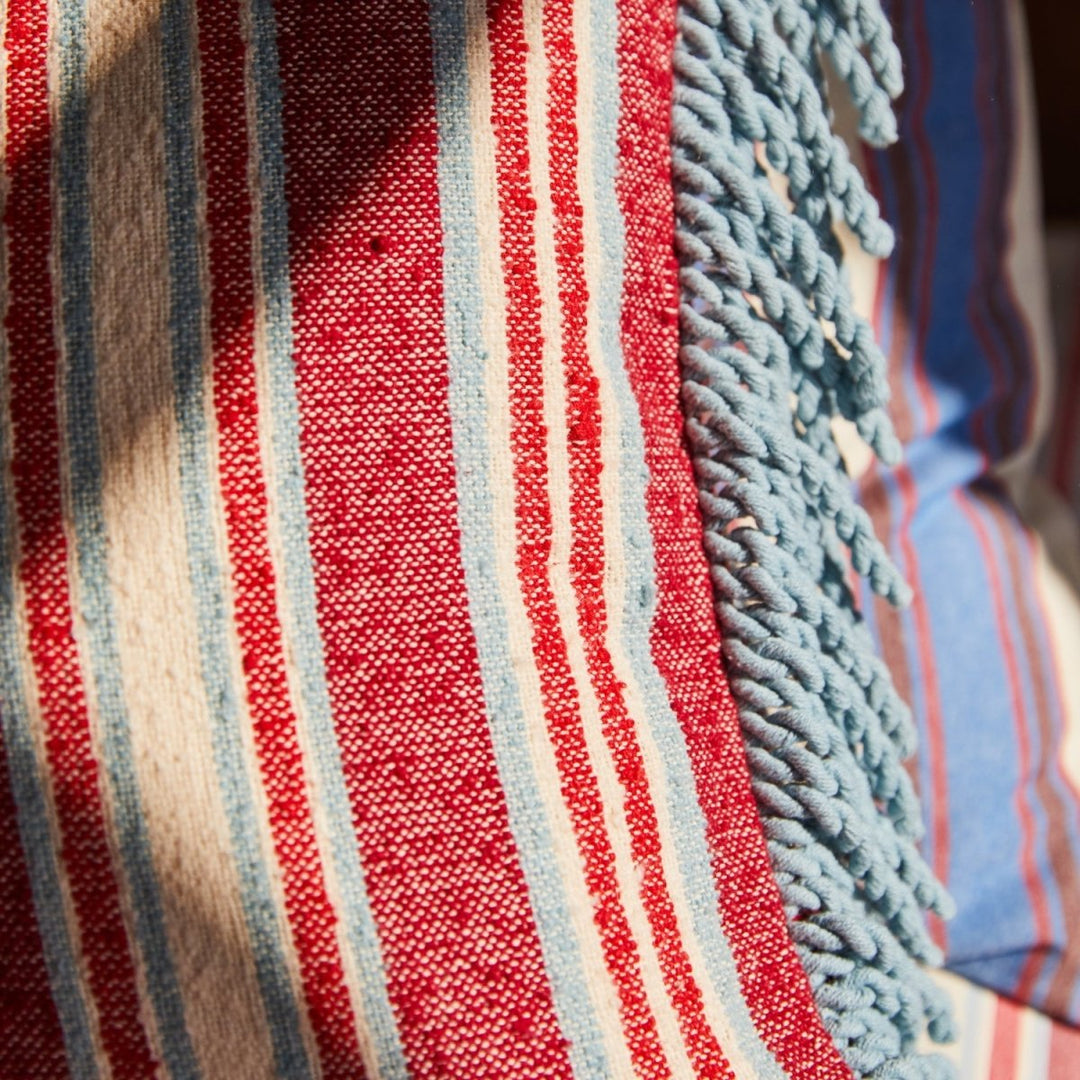 Selene Woven Cushion - Crimson - Stanleyandstone