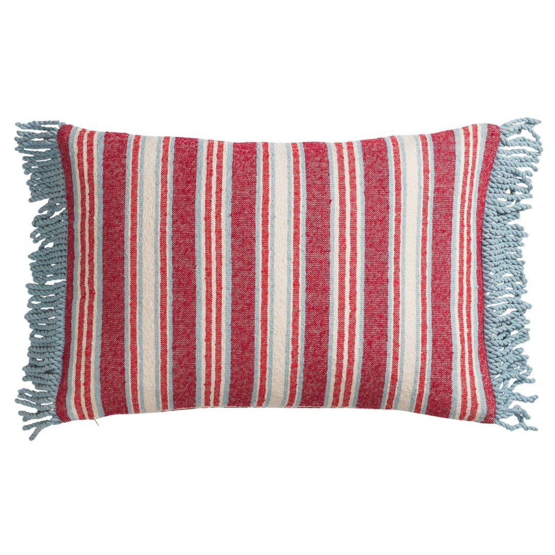 Selene Woven Cushion - Crimson - Stanleyandstone