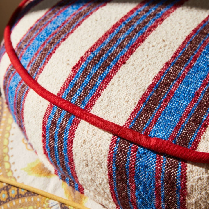 Selene Woven Floor Cushion - Azure - Stanleyandstone