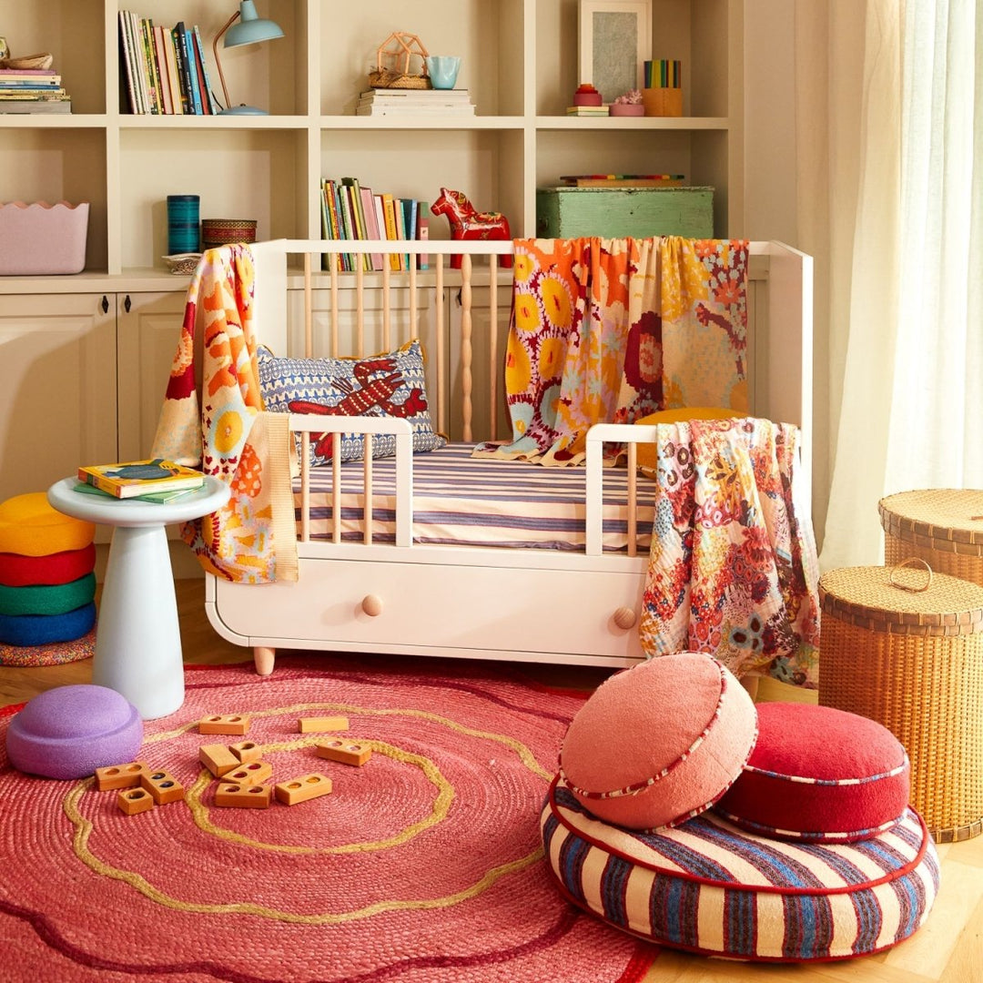 Selene Woven Floor Cushion - Azure - Stanleyandstone