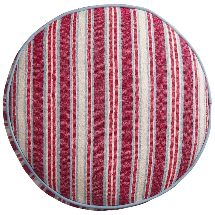 Selene Woven Floor Cushion - Crimson - Stanleyandstone