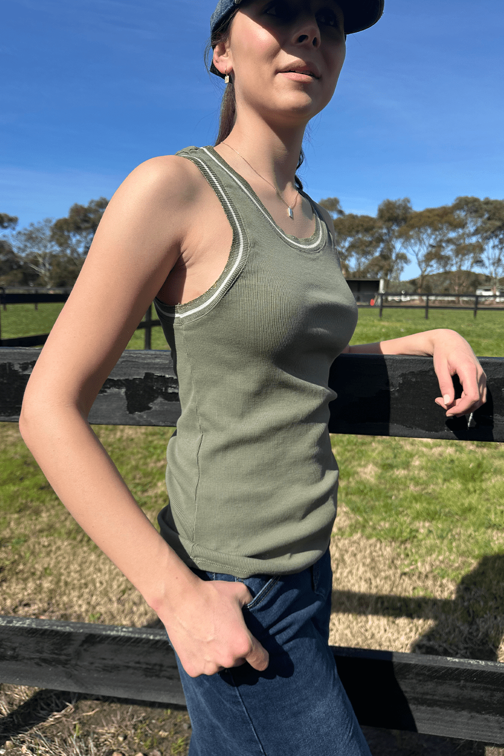 Senza Singlet Italian Star