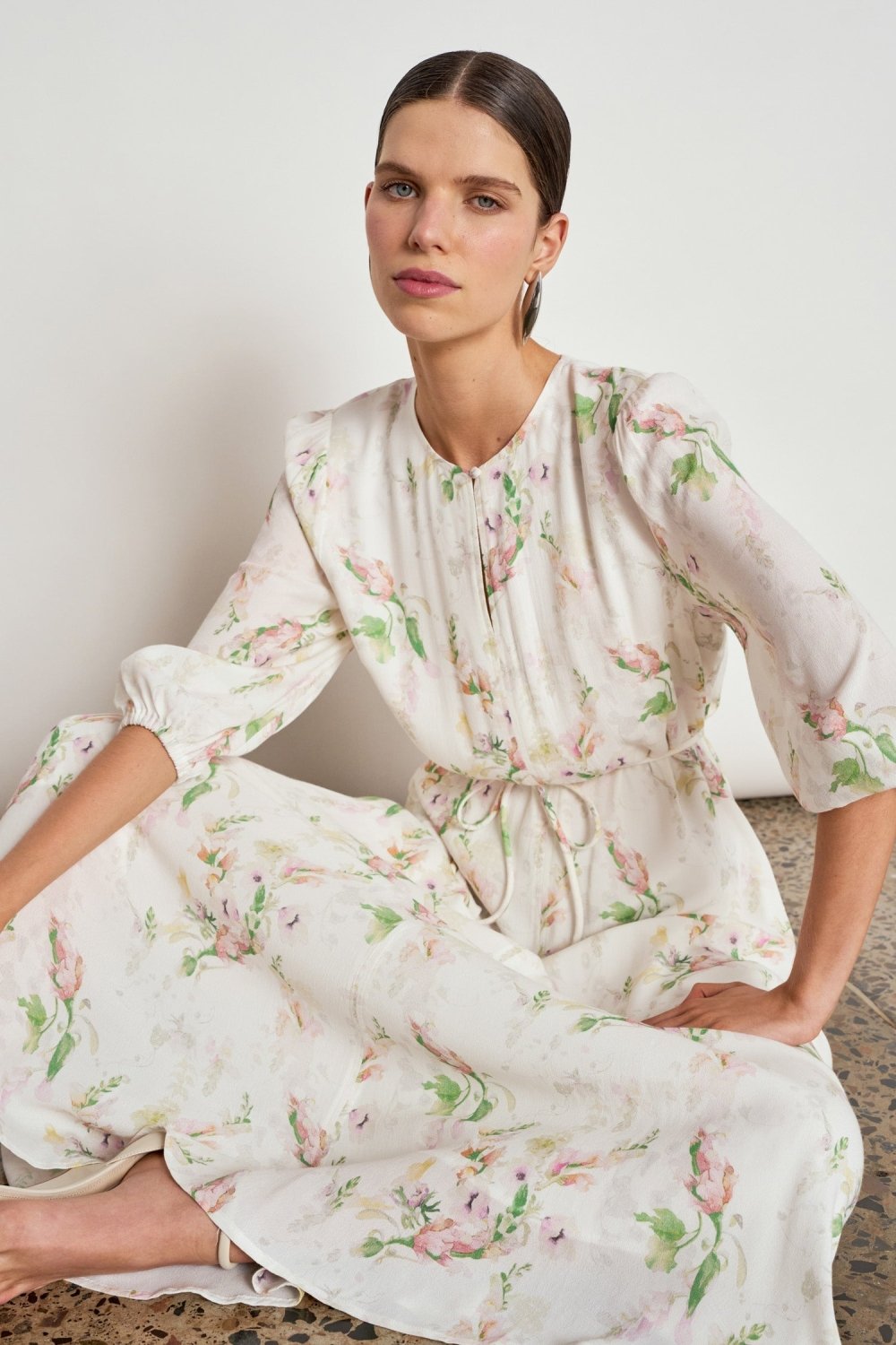 sequence dress - painterly bloom - Stanleyandstone