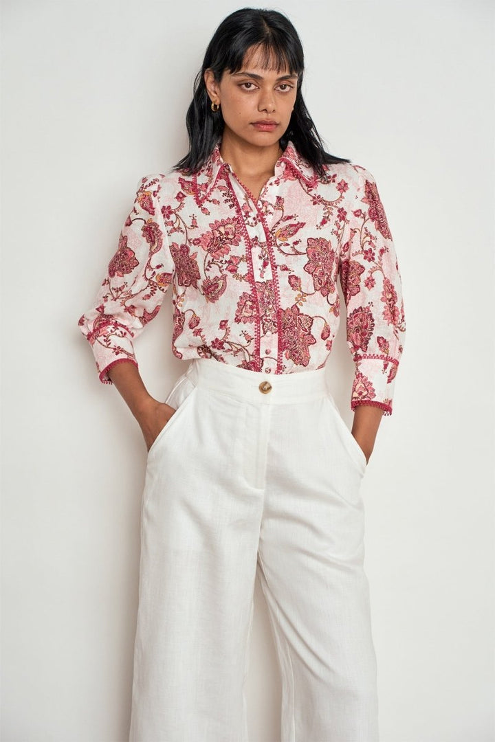 serenade top - rose paisley Zoe Kratzmann