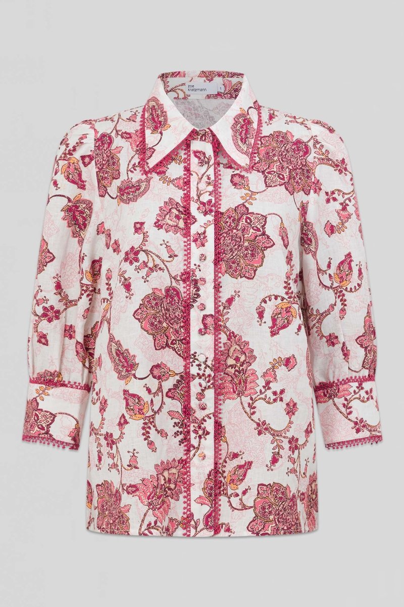 serenade top - rose paisley Zoe Kratzmann