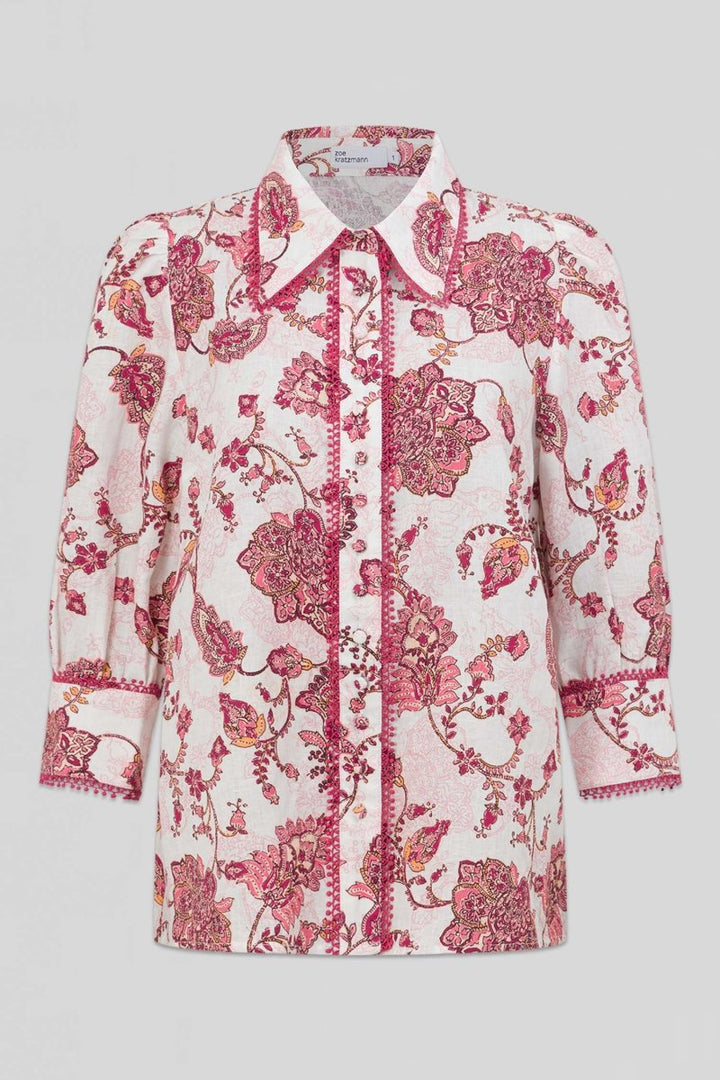 serenade top - rose paisley Zoe Kratzmann