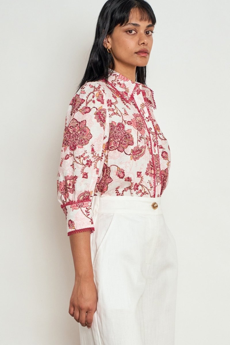 serenade top - rose paisley Zoe Kratzmann