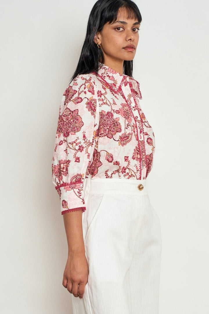 serenade top - rose paisley Zoe Kratzmann