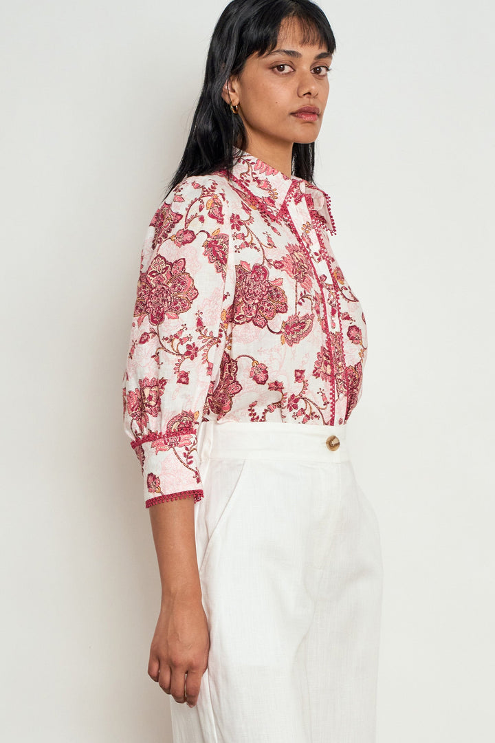serenade top - rose paisley Zoe Kratzmann