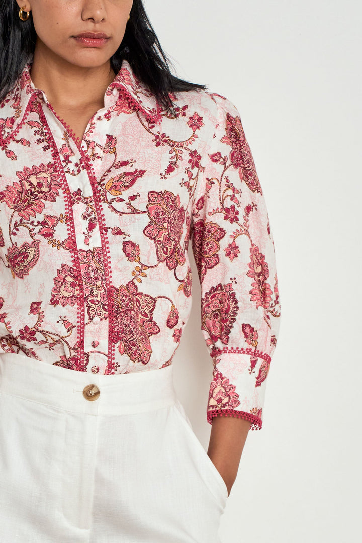serenade top - rose paisley Zoe Kratzmann