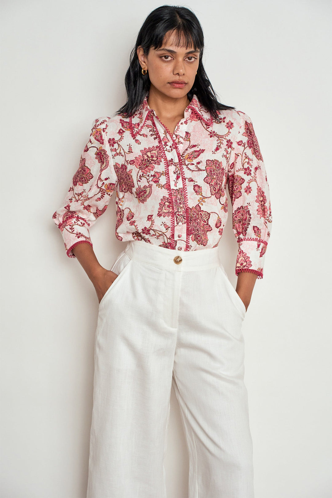 serenade top - rose paisley Zoe Kratzmann