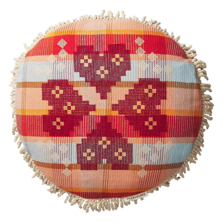 Shiloh Cross-Stitched Embroidered Cushion - Stanleyandstone