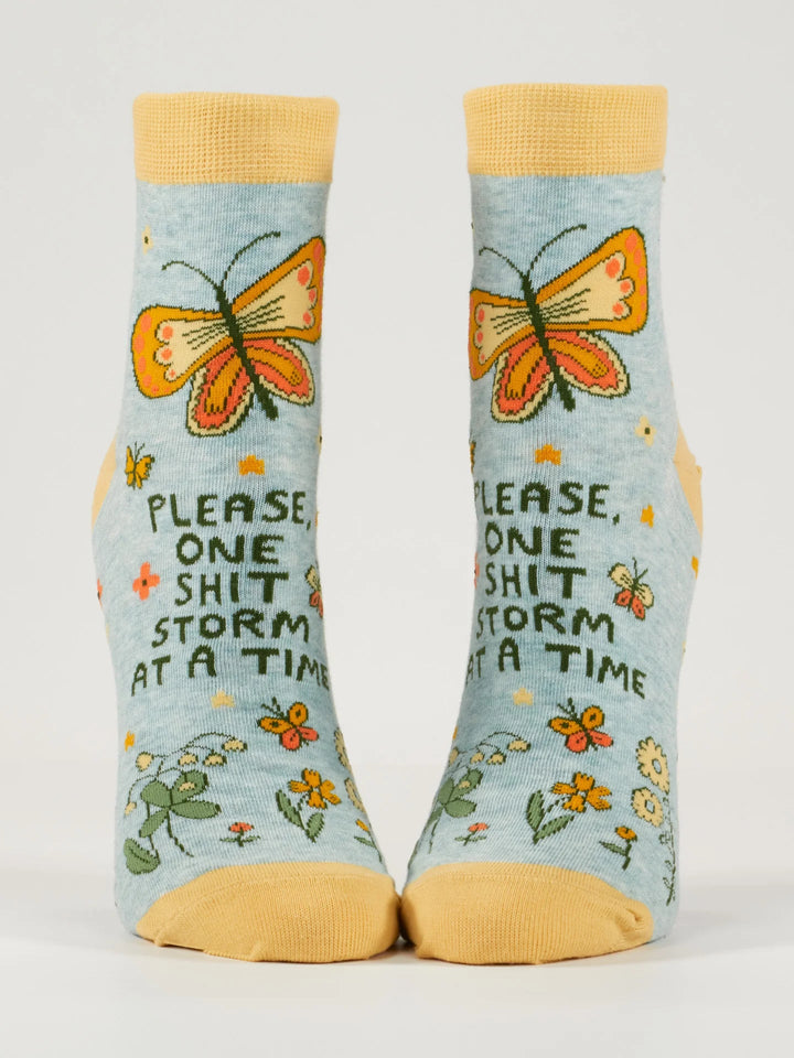 "Shitstorm" Socks socks Blue Q Socks