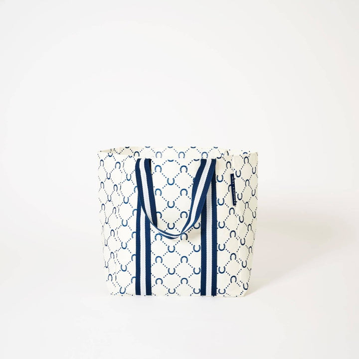 Shopper Tote – Navy Horseshoe - Stanleyandstone