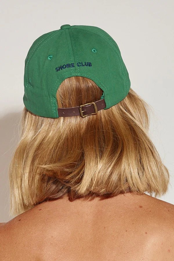 Shore Club College Letter Caps - Green Cap Shore Club